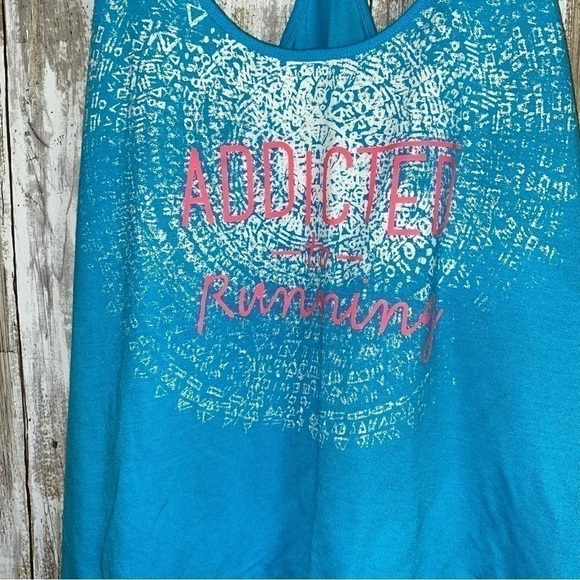 Under Armor Running Light Blue Tank - Picture 2 of 4